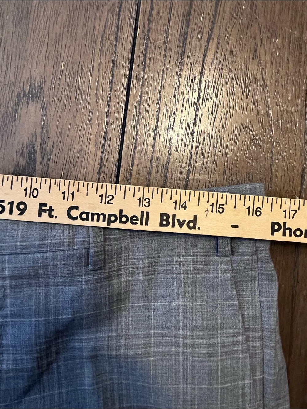 Zanella Devon Grey Plaid Dress Pants Mens 33x30 - Picture 6 of 9